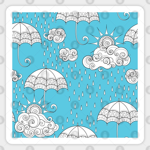 Fairytale Weather Forecast Print Sticker by lissantee